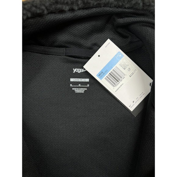 Nike Men’s Yoga Sherpa Fleece Pullover Sweater DD2182-010 Black Size Medium - Picture 5 of 5